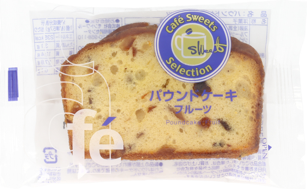 カフェ　パウンドケーキ　フルーツ